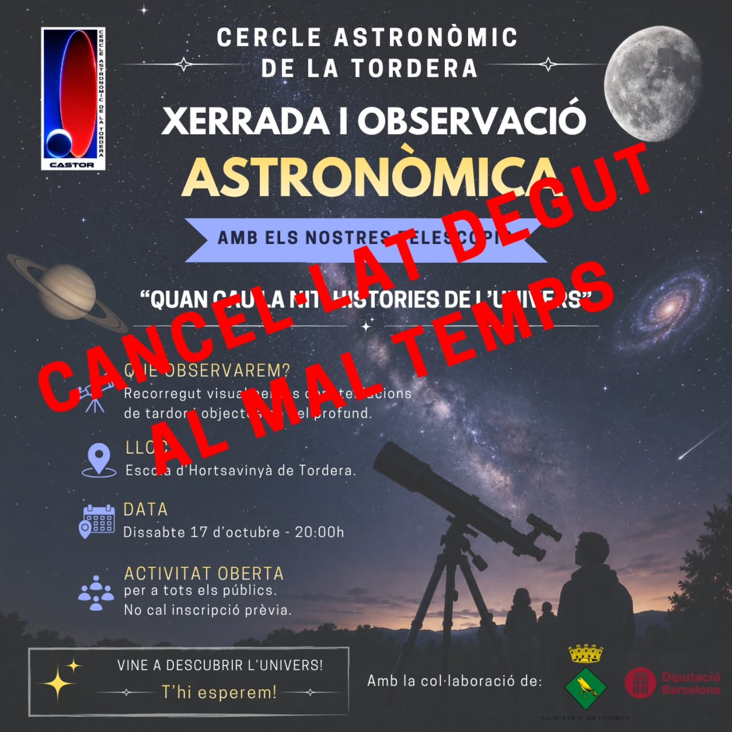 Xerrada i observació astronòmica